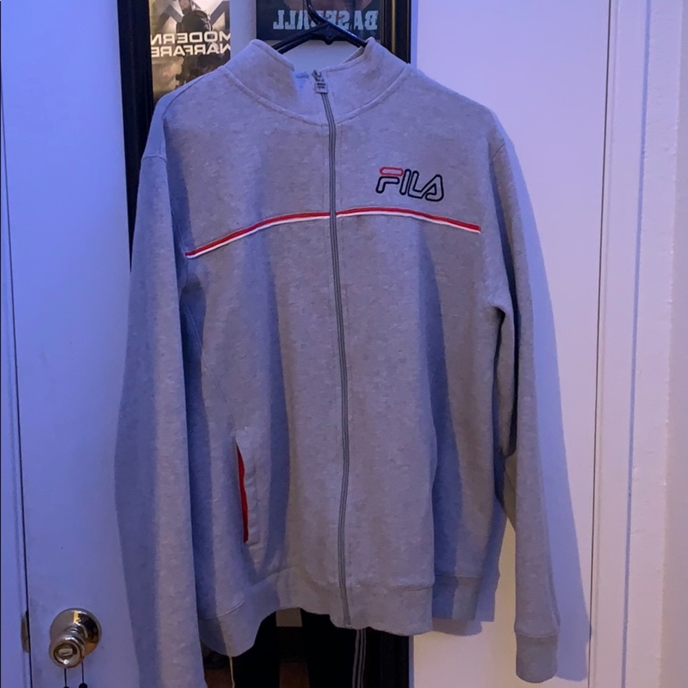 Fila grey zip up